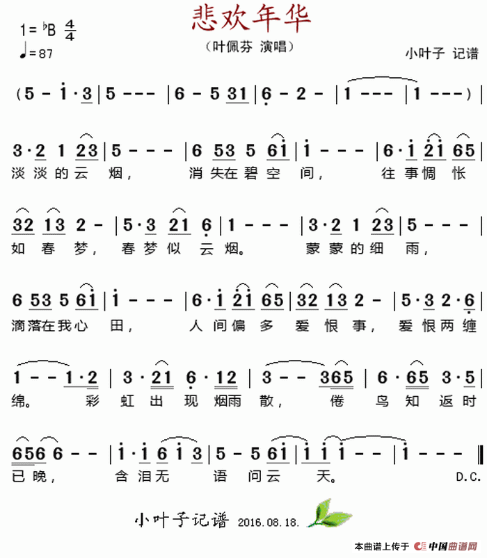 悲欢年华 (1)_原文件名:悲欢年华 叶佩芬演唱.gif