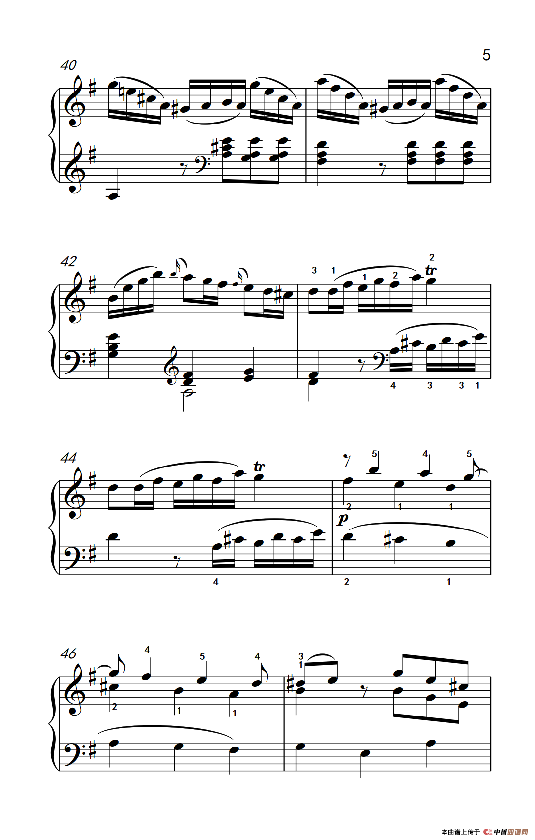 第六级 2.G大调奏鸣曲 莫扎特(中央音乐学院 钢琴(业余)考级教程 4-6级)(1)_原文件名:266_174_5.png