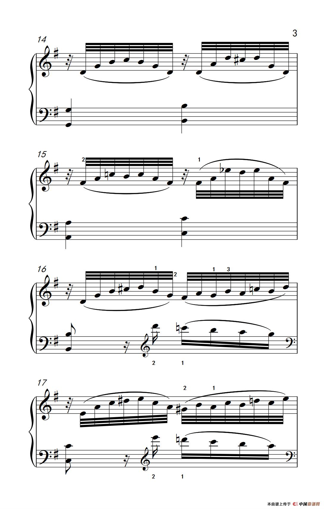 奏鸣曲 Opus 2 Nr.3 第二乐章(贝多芬奏鸣曲集 1)(1)_原文件名:268_10_3.png