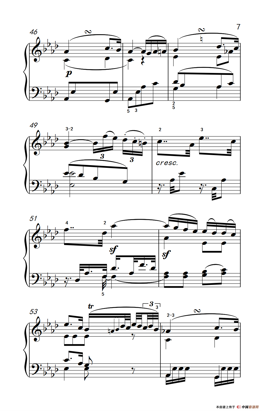 奏鸣曲 Opus 10 Nr.1 第二乐章(贝多芬奏鸣曲集 2)(1)_原文件名:280_6_7.png