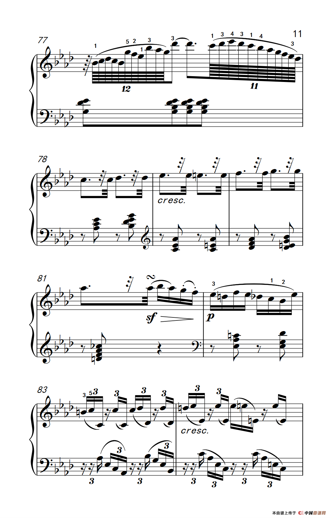 奏鸣曲 Opus 10 Nr.1 第二乐章(贝多芬奏鸣曲集 2)(1)_原文件名:280_6_11.png