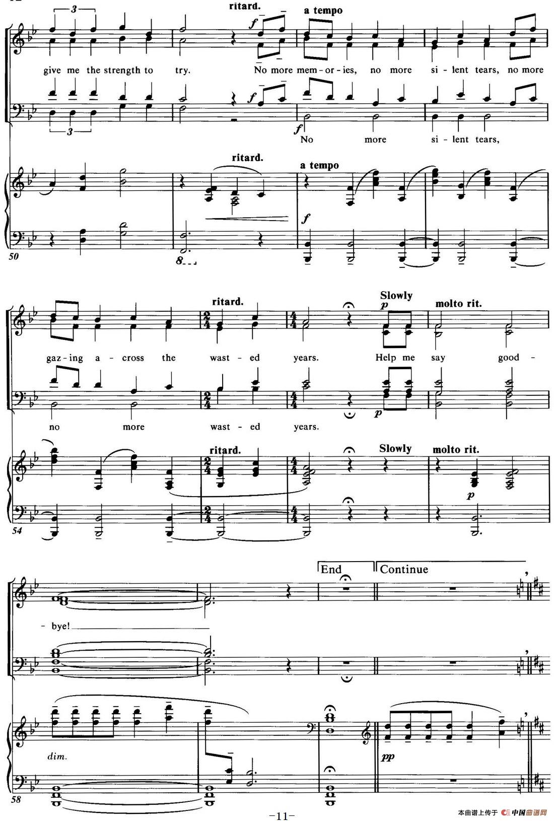 Choral Suite from The Phantom of the Opera(2 WISHING YOU WERE SOMEHOW HERE AGAIN、四重奏)(1)_原文件名:Choral Suite from The Phantom of the Opera(四重奏)_页面_11.jpg