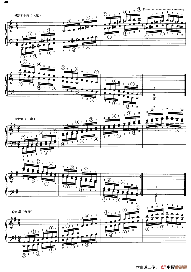 钢琴音阶练习:三度、六度同向四个八度(1)_原文件名:000030.png
