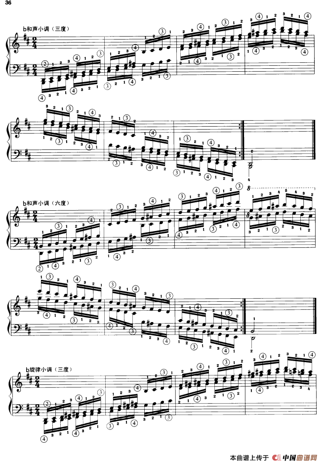 钢琴音阶练习:三度、六度同向四个八度(1)_原文件名:000036.png