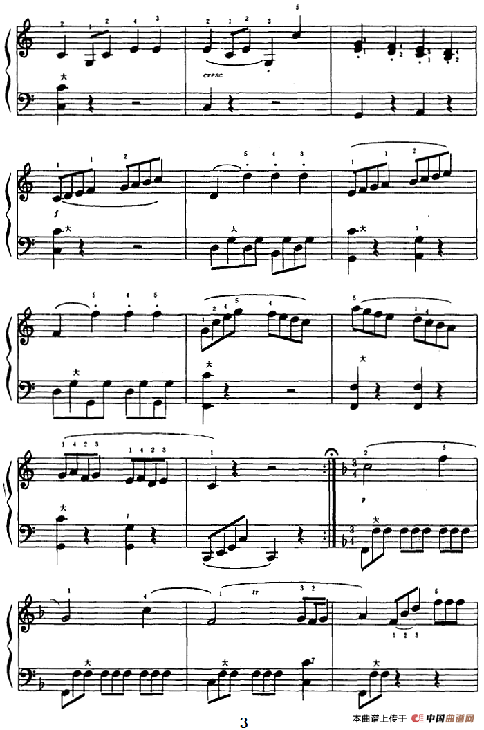 小奏鸣曲(王树声改编版)(1)_原文件名:小奏鸣曲 克列门蒂曲 王树声改编3.png