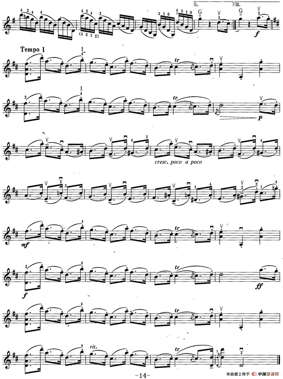 小提琴考级第六级:外国乐曲(6首)(1)_原文件名:小提琴考级第六级_页面_23.jpg