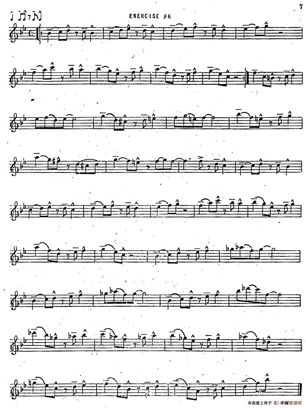 Intermediate Jazz Conception by Lennie Niehaus(20 Jazz Exercises)(1)_原文件名:007.jpg
