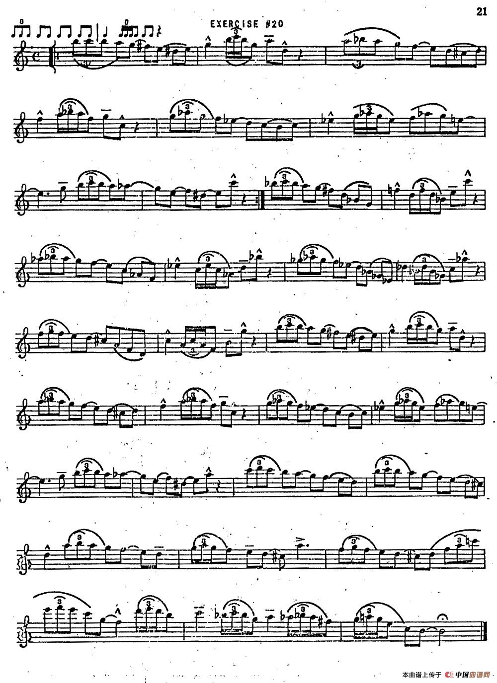 Intermediate Jazz Conception by Lennie Niehaus(20 Jazz Exercises)(1)_原文件名:021.jpg