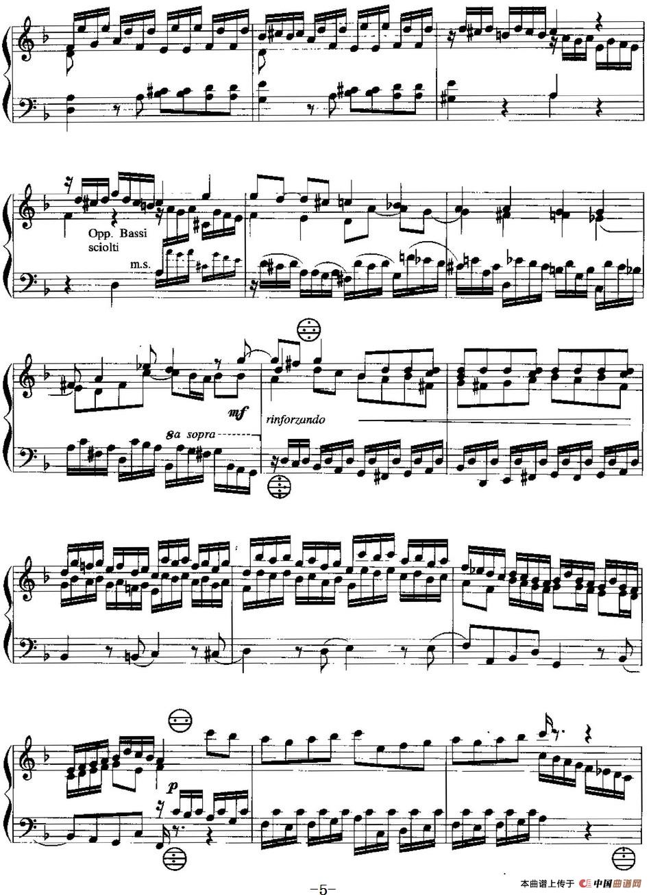 手风琴复调作品:d小调托卡塔与赋格(1)_原文件名:手风琴复调作品:d小调托卡塔与赋格 J.S.巴赫曲5.jpg