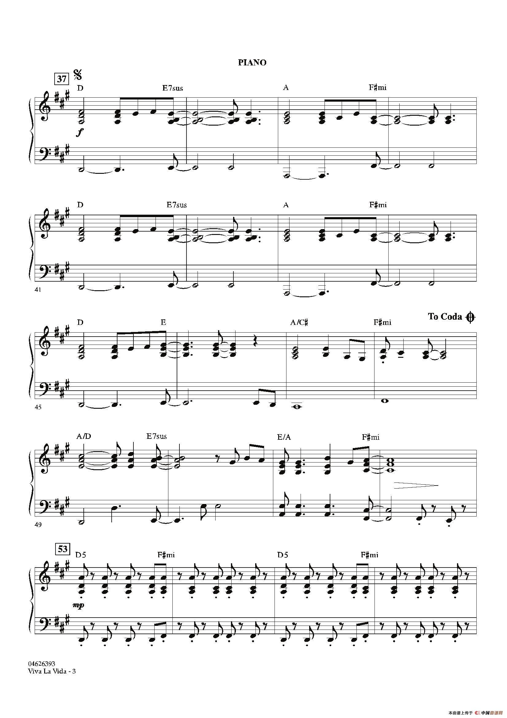 VIVA LA VIDA(钢琴分谱)(1)_原文件名:003.jpg