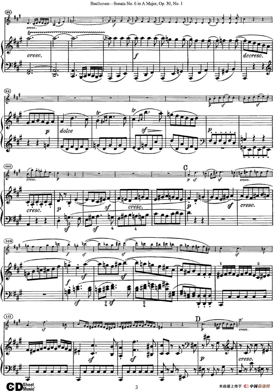 Violin Sonata No.6 in A Major Op.30 No.1(小提琴+钢琴伴奏)(1)_原文件名:Violin Sonata No.6 A Major, Op.30 No.1(小提琴+钢琴伴奏)_页面_03.jpg