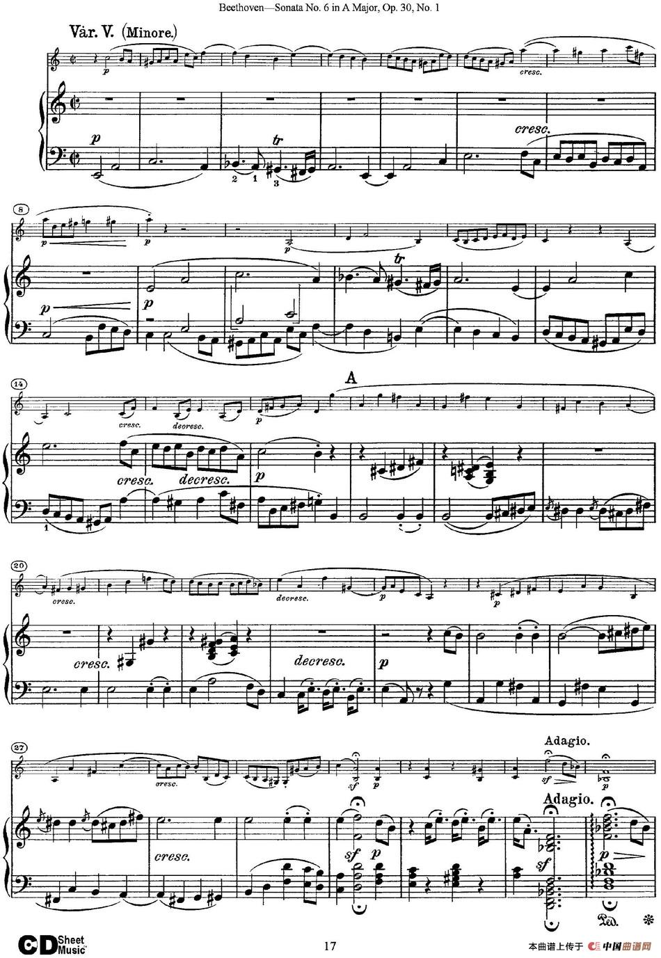 Violin Sonata No.6 in A Major Op.30 No.1(小提琴+钢琴伴奏)(1)_原文件名:Violin Sonata No.6 A Major, Op.30 No.1(小提琴+钢琴伴奏)_页面_17.jpg