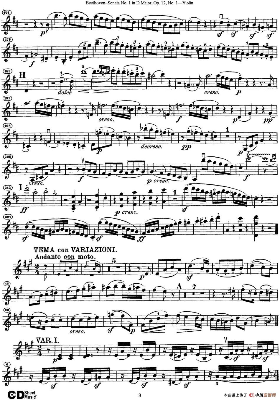 Violin Sonata No.1 in D Major Op.12 No.1(1)_原文件名:Violin Sonata No.1 in D Major, Op.12 No.1_页面_3.jpg