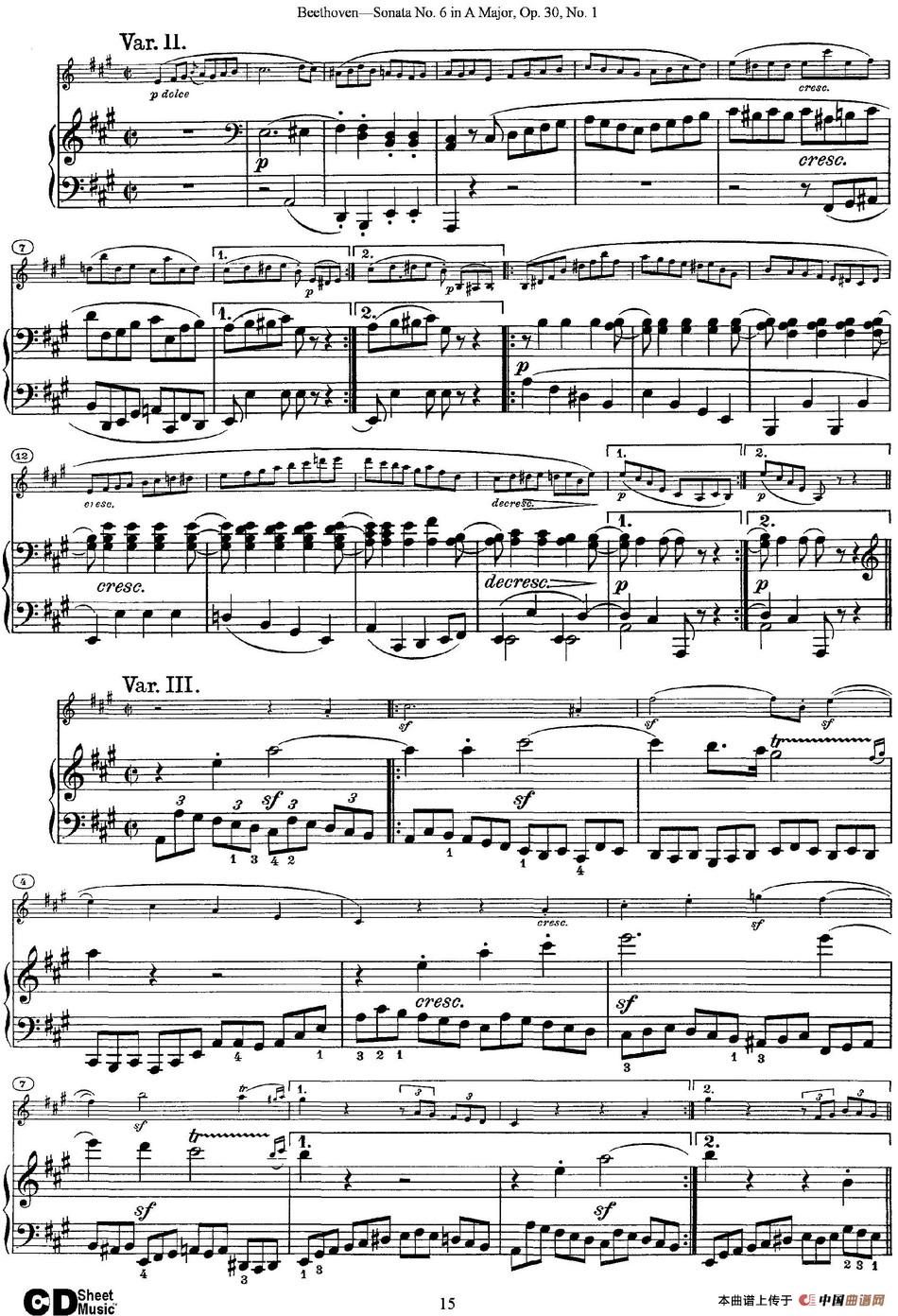 Violin Sonata No.6 in A Major Op.30 No.1(小提琴+钢琴伴奏)(1)_原文件名:Violin Sonata No.6 A Major, Op.30 No.1(小提琴+钢琴伴奏)_页面_15.jpg