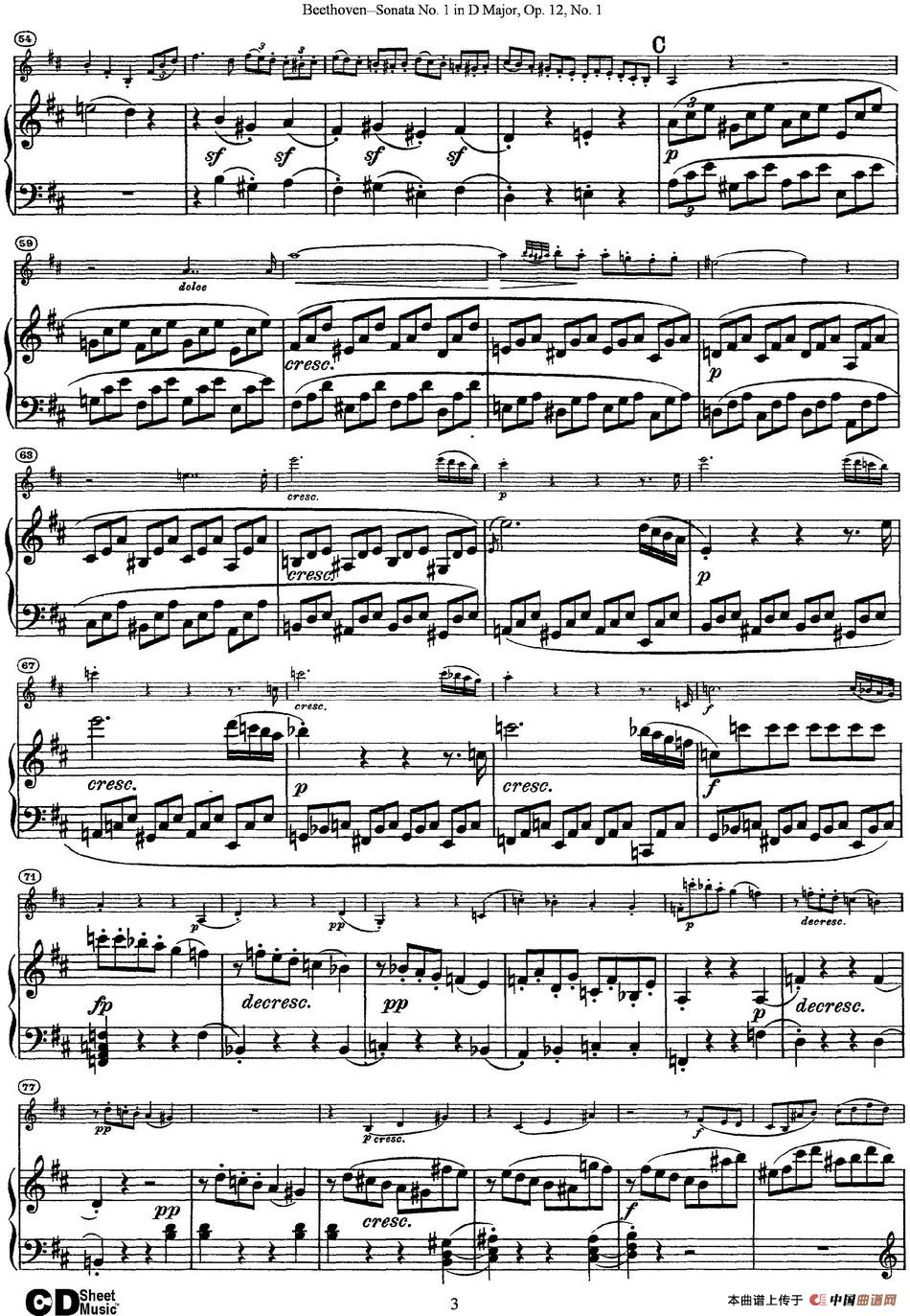 Violin Sonata No.1 in D Major Op.12 No.1(小提琴+钢琴伴奏)(1)_原文件名:Violin Sonata No.1 in D Major, Op.12 No.1(小提琴+钢琴伴奏)_页面_03.jpg