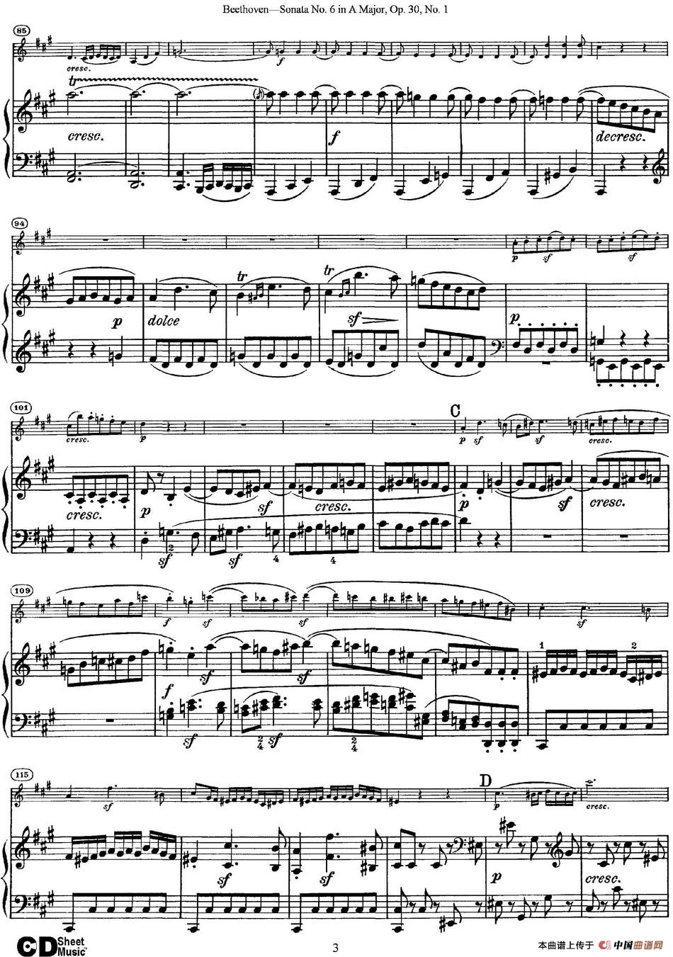 Violin Sonata No.6 in A Major Op.30 No.1(小提琴+钢琴伴奏)(1)_原文件名:Violin Sonata No.6 in A Major, Op.30 No.1(小提琴+钢琴伴奏)_页面_03.jpg