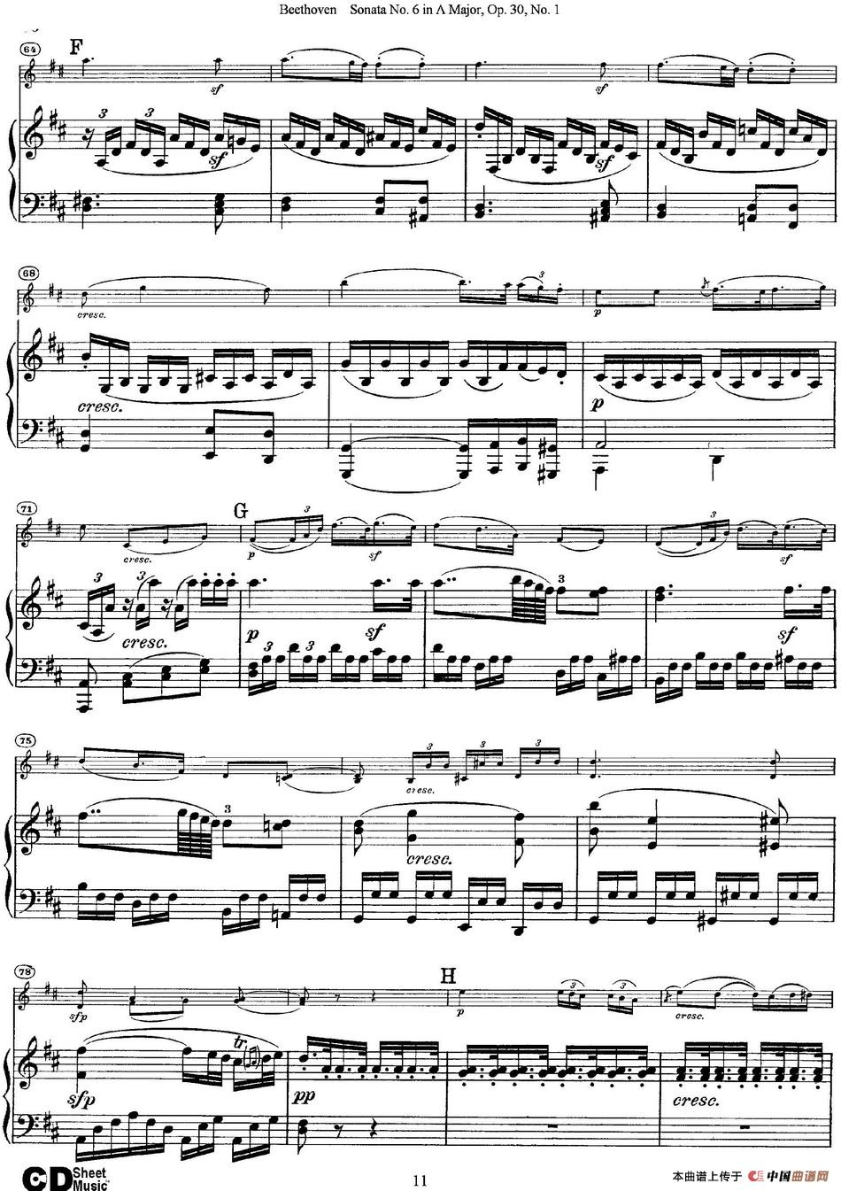 Violin Sonata No.6 in A Major Op.30 No.1(小提琴+钢琴伴奏)(1)_原文件名:Violin Sonata No.6 in A Major, Op.30 No.1(小提琴+钢琴伴奏)_页面_11.jpg