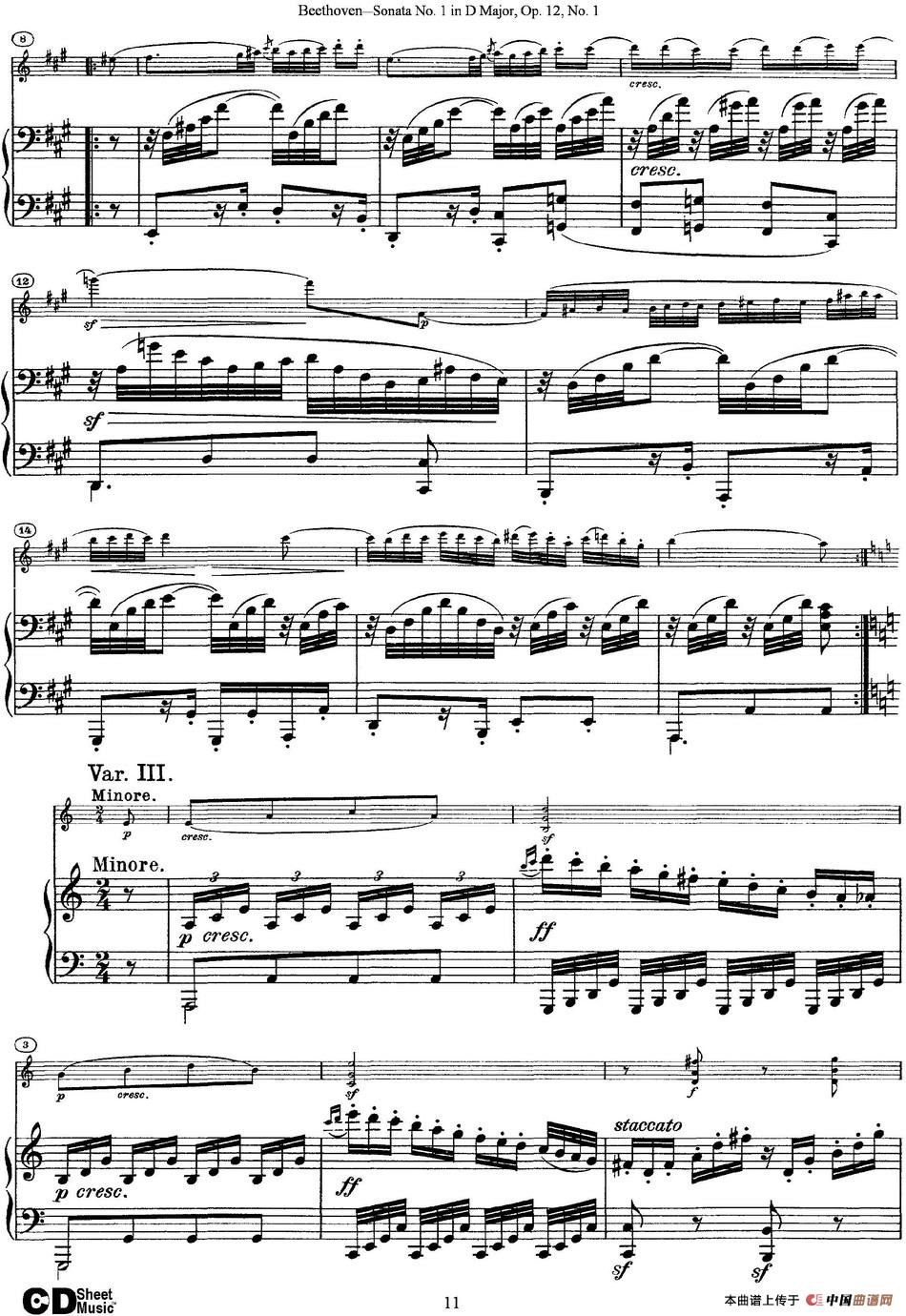Violin Sonata No.1 in D Major Op.12 No.1(小提琴+钢琴伴奏)(1)_原文件名:Violin Sonata No.1 in D Major, Op.12 No.1(小提琴+钢琴伴奏)_页面_11.jpg