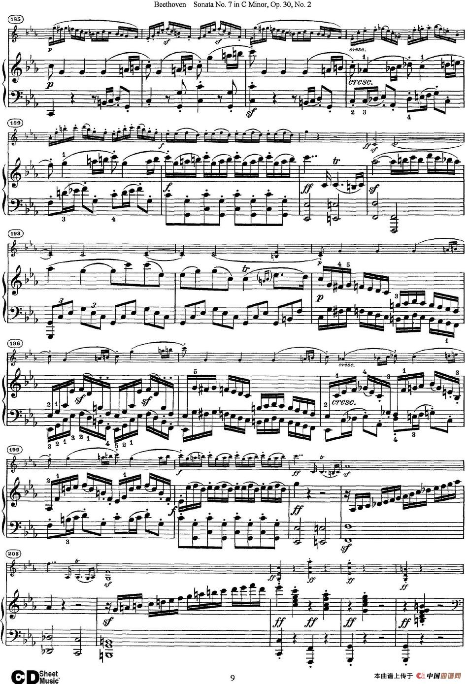 Violin Sonata No.7 in C Minor Op.30 No.2(小提琴+钢琴伴奏)(1)_原文件名:Violin Sonata No.7 in C Minor, Op.30 No.2(小提琴+钢琴伴奏)_页面_09.jpg