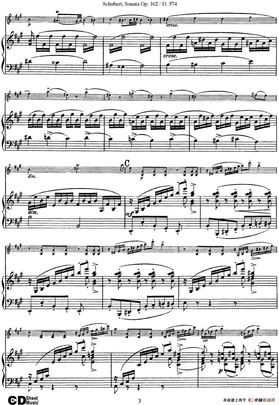 Violin Sonata in A major Op.162 D.574(小提琴+钢琴伴奏)(1)_原文件名:Violin Sonata in A major Op.162 D.574(小提琴+钢琴伴奏)_页面_03.jpg
