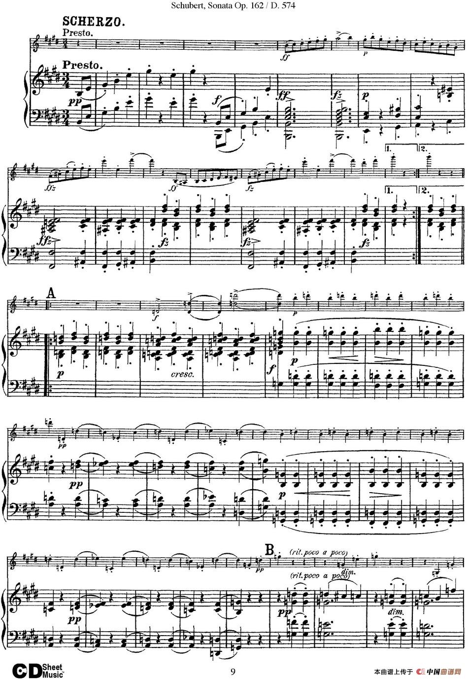 Violin Sonata in A major Op.162 D.574(小提琴+钢琴伴奏)(1)_原文件名:Violin Sonata in A major Op.162 D.574(小提琴+钢琴伴奏)_页面_09.jpg