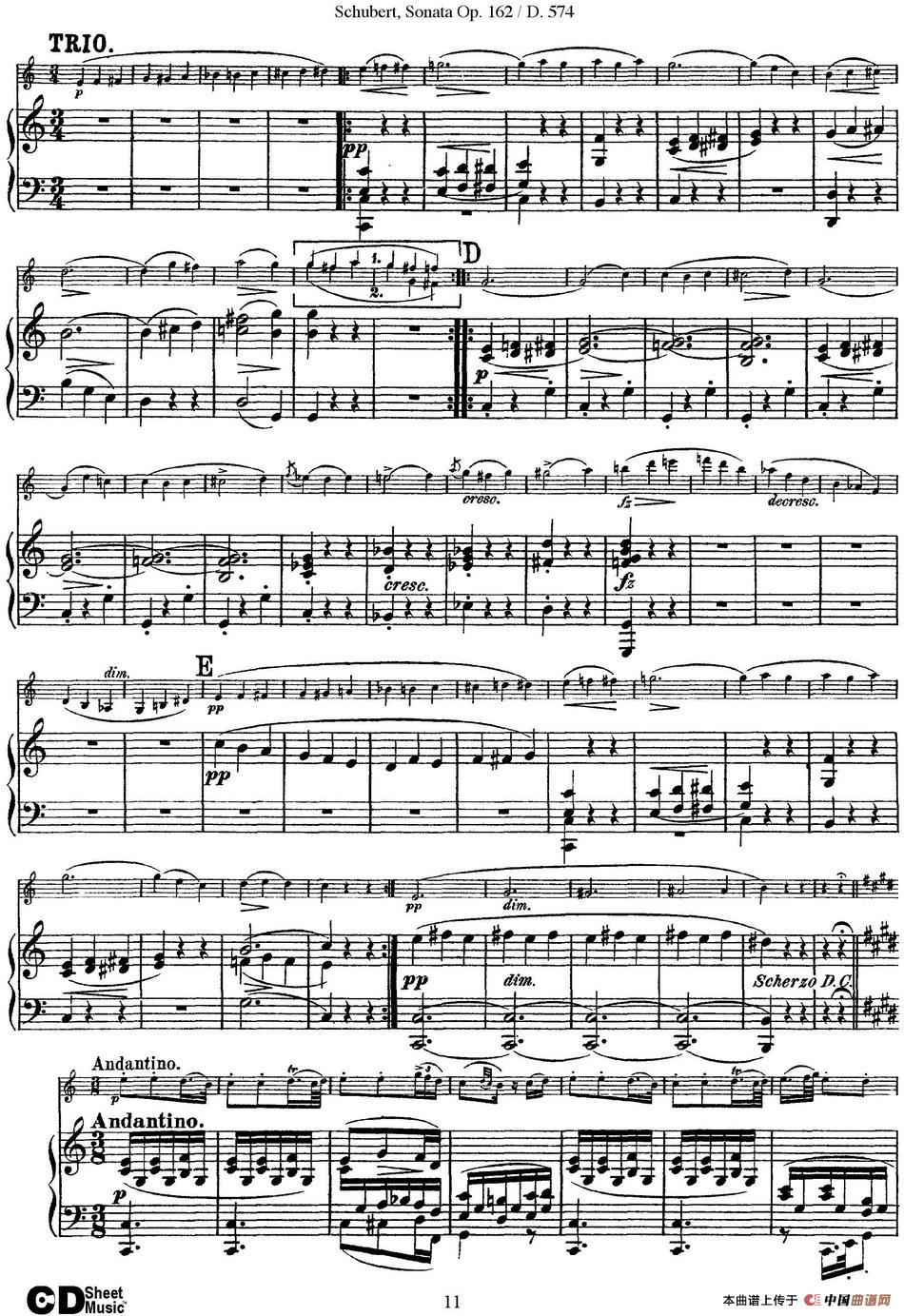 Violin Sonata in A major Op.162 D.574(小提琴+钢琴伴奏)(1)_原文件名:Violin Sonata in A major Op.162 D.574(小提琴+钢琴伴奏)_页面_11.jpg
