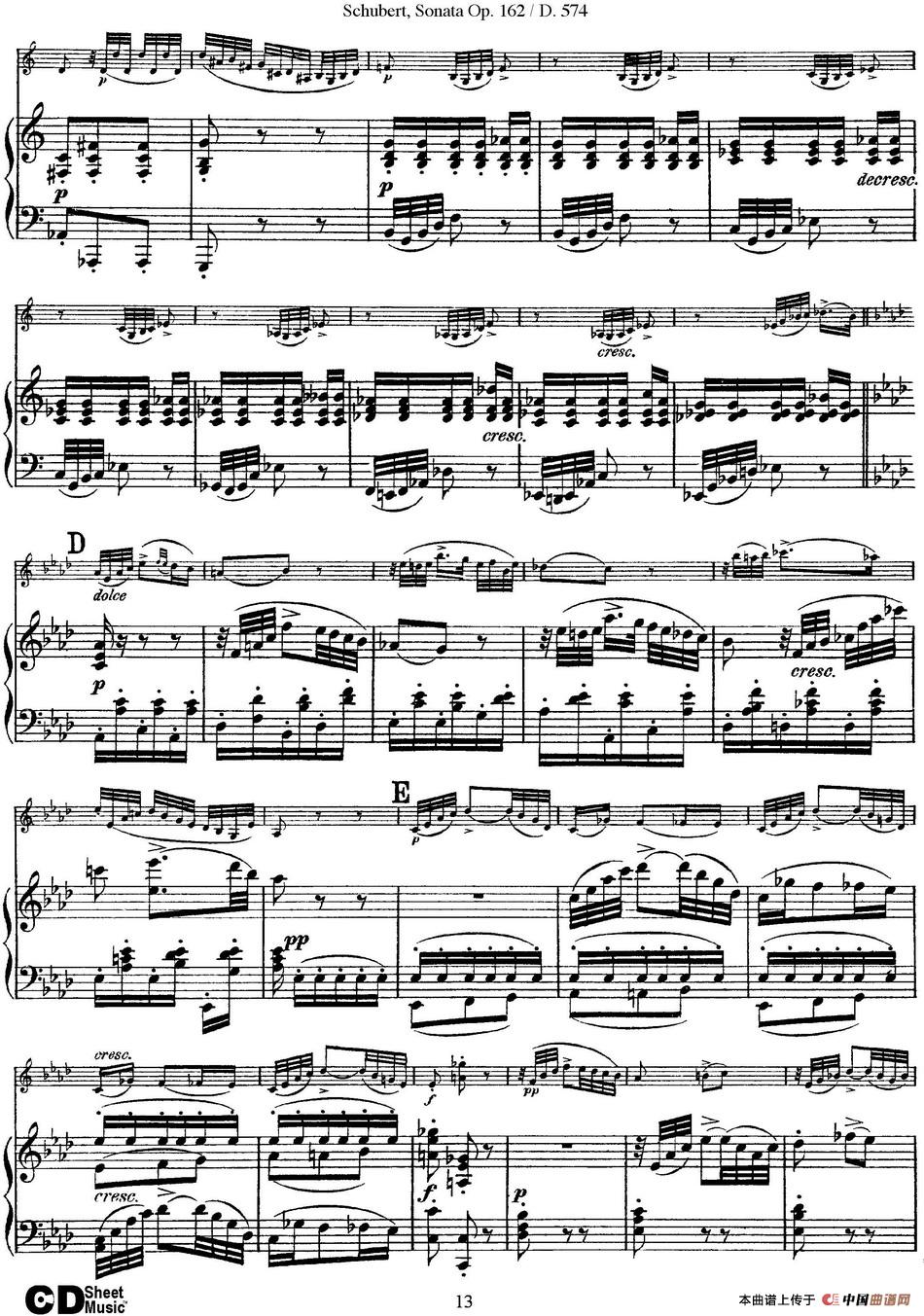 Violin Sonata in A major Op.162 D.574(小提琴+钢琴伴奏)(1)_原文件名:Violin Sonata in A major Op.162 D.574(小提琴+钢琴伴奏)_页面_13.jpg