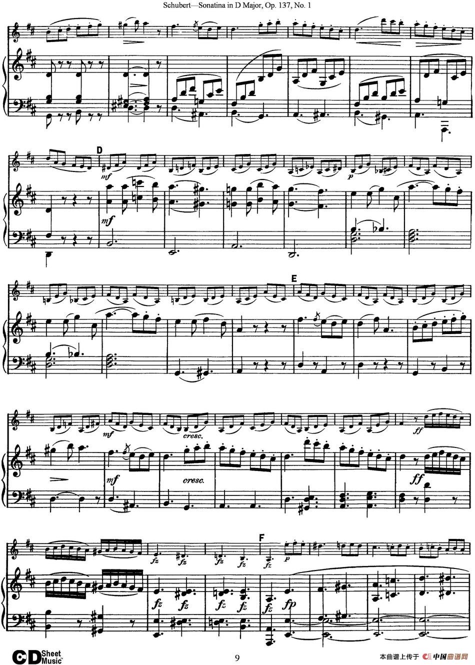 Violin Sonatina in D major Op.137 No.1(小提琴+钢琴伴奏)(1)_原文件名:Violin Sonatina in D major Op.137 No.1(小提琴+钢琴伴奏)_页面_09.jpg