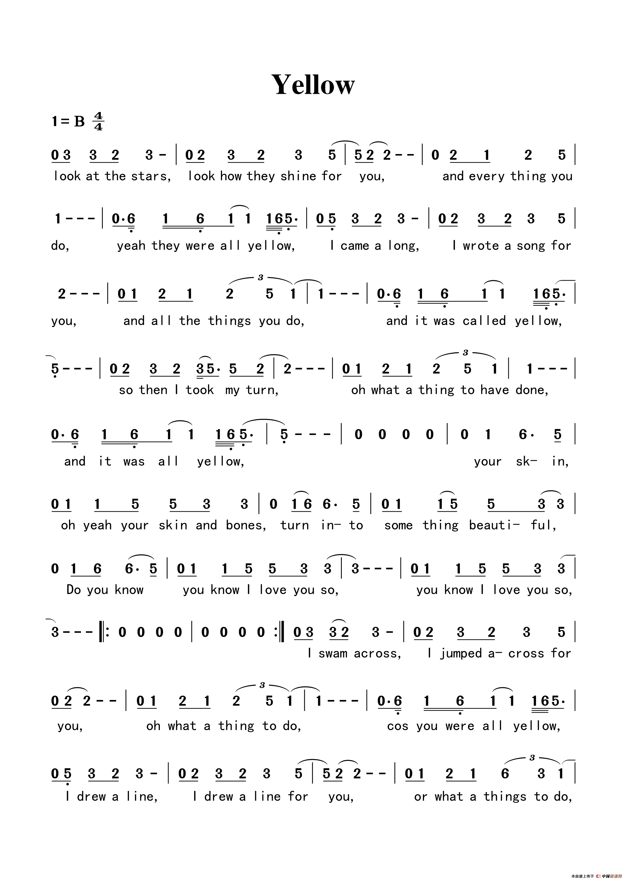 《泡沫》完整版指弹六线谱 - 吉他谱 选用C调指法编配 - 中级谱子 - 六线谱(独奏/指弹谱) - 易谱库