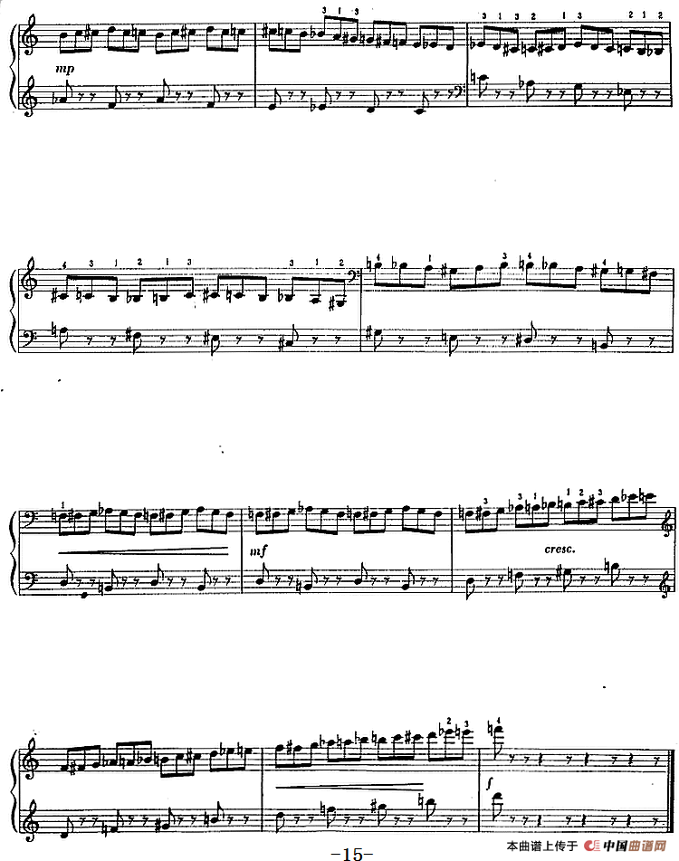 钢琴简易练习曲十六首(丁善德作品三十一号)(1)_原文件名:钢琴简易练习曲十六首(丁善德作品三十一号)15.png