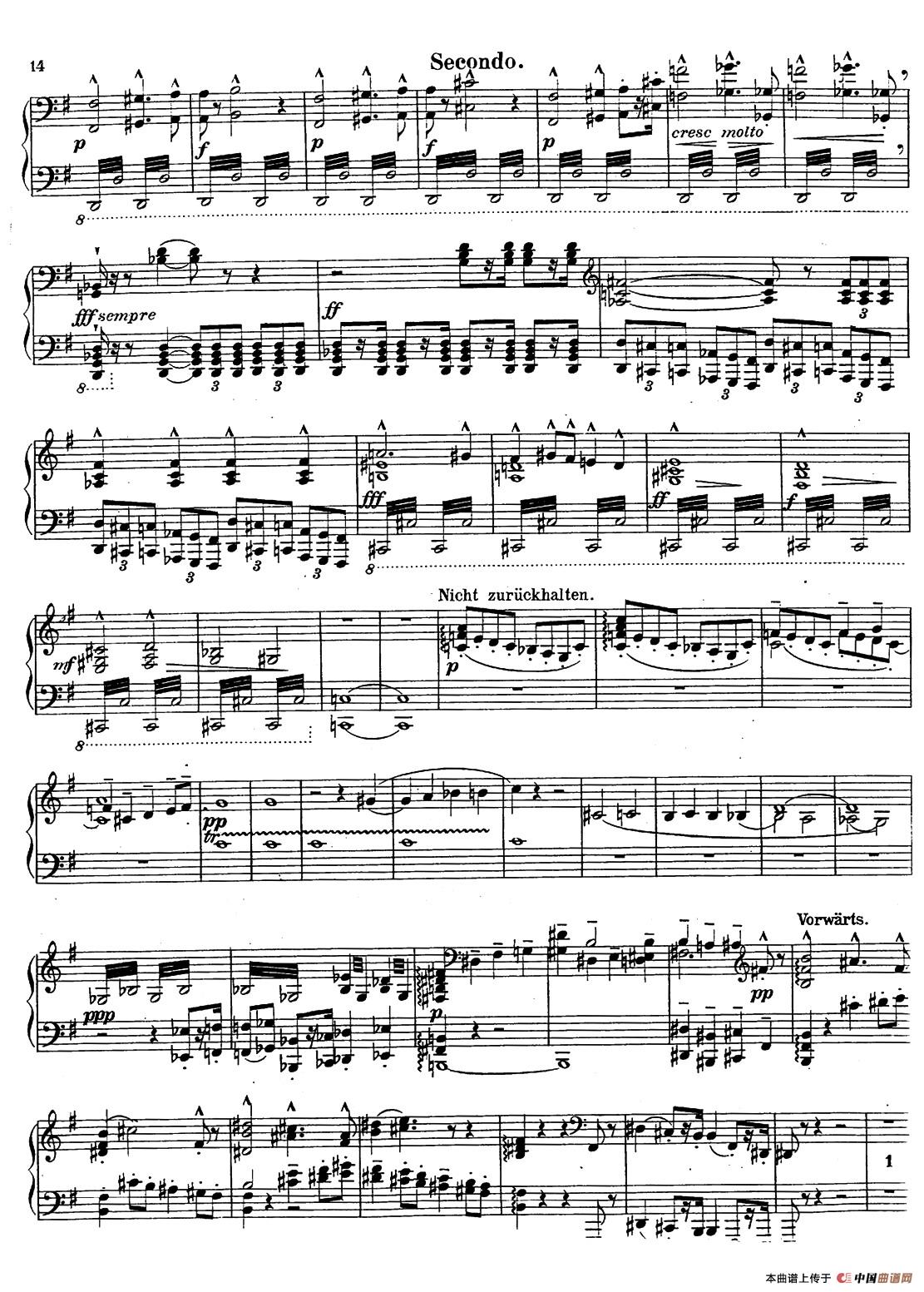 c小调第二交响曲“复活”(Ⅰ)(改编四手联弹版 )(1)_原文件名:013.jpg