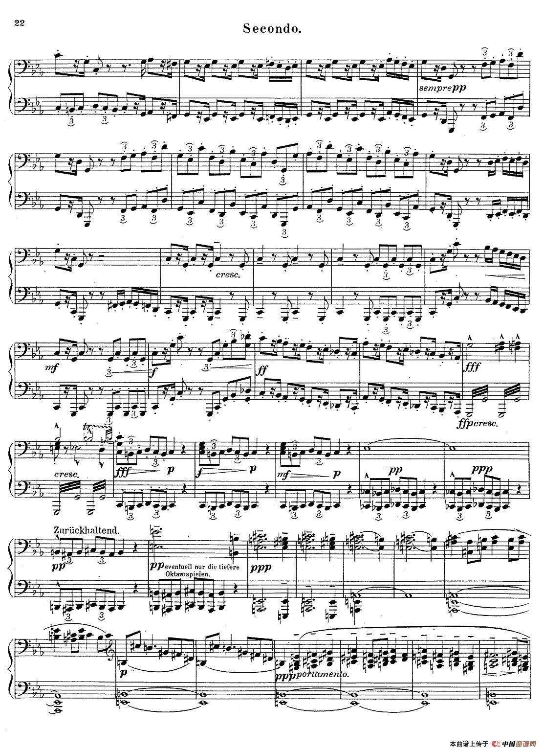 c小调第二交响曲“复活”(Ⅰ)(改编四手联弹版 )(1)_原文件名:021.jpg