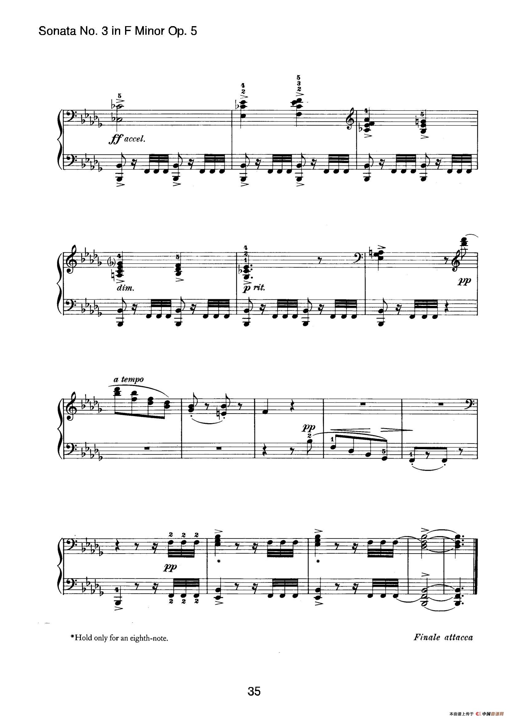 Piano Sonata No.3 in f Minor Op.5（f小调第三钢琴奏鸣曲）(1)_原文件名：035.jpg