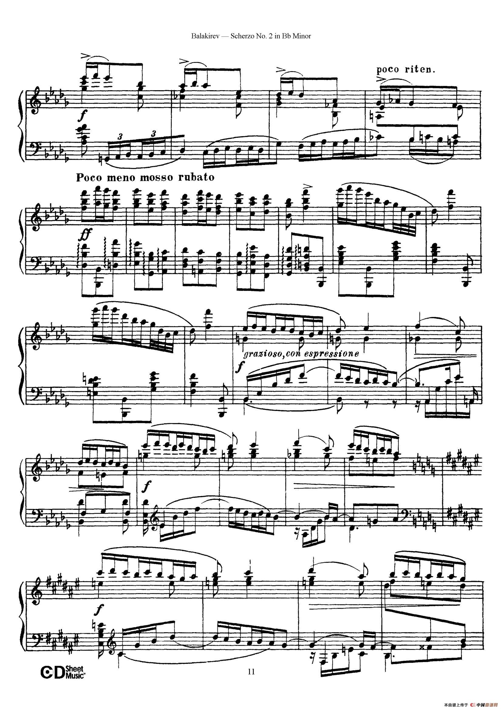 Scherzo No.2 in B-flat Minor(降b小调第二谐谑曲)(1)_原文件名:011.jpg