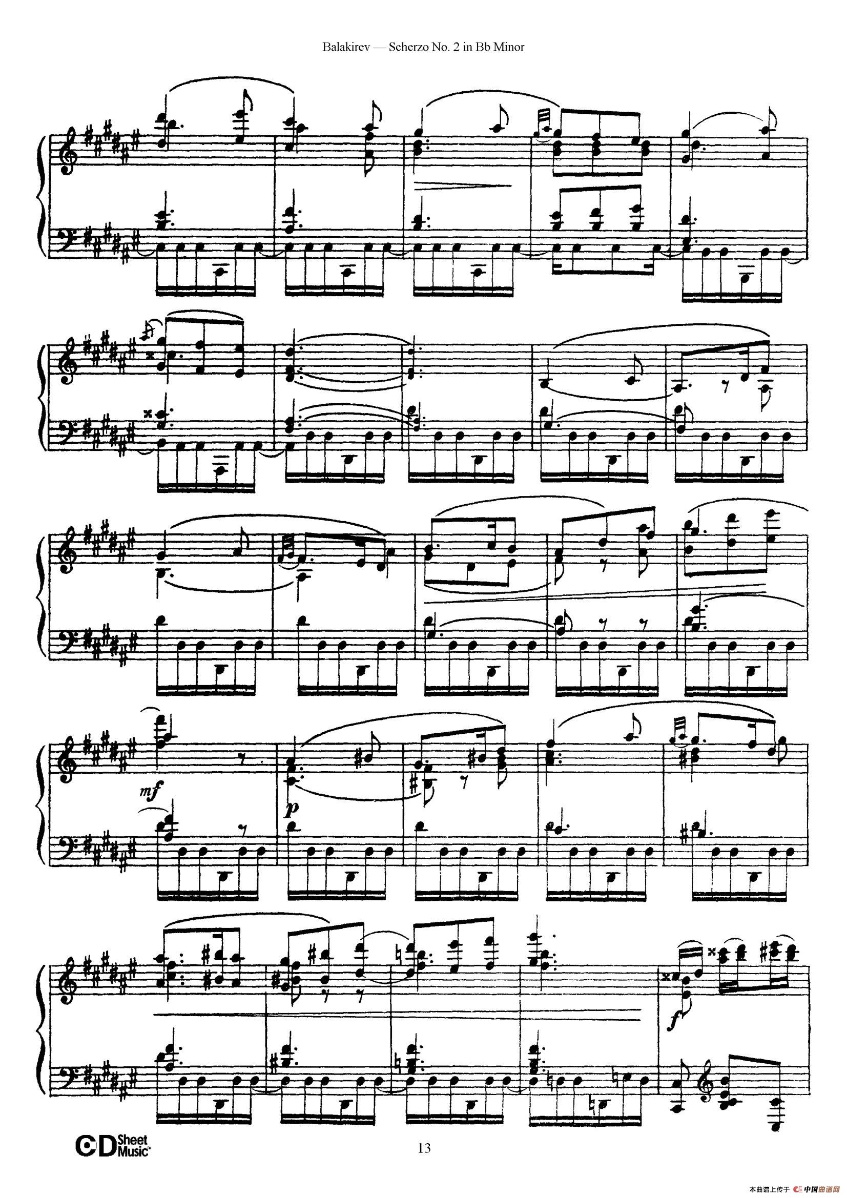 Scherzo No.2 in B-flat Minor(降b小调第二谐谑曲)(1)_原文件名:013.jpg
