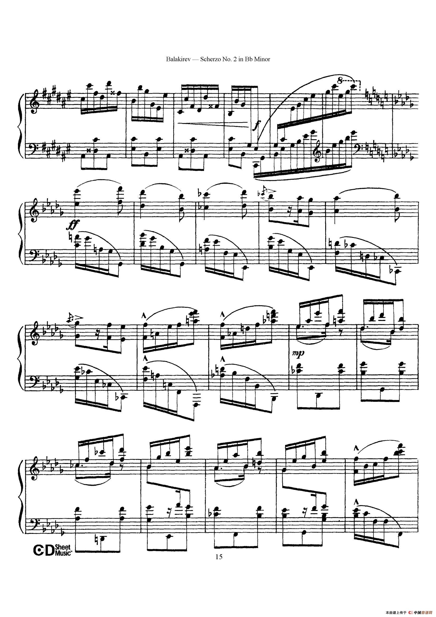 Scherzo No.2 in B-flat Minor(降b小调第二谐谑曲)(1)_原文件名:015.jpg