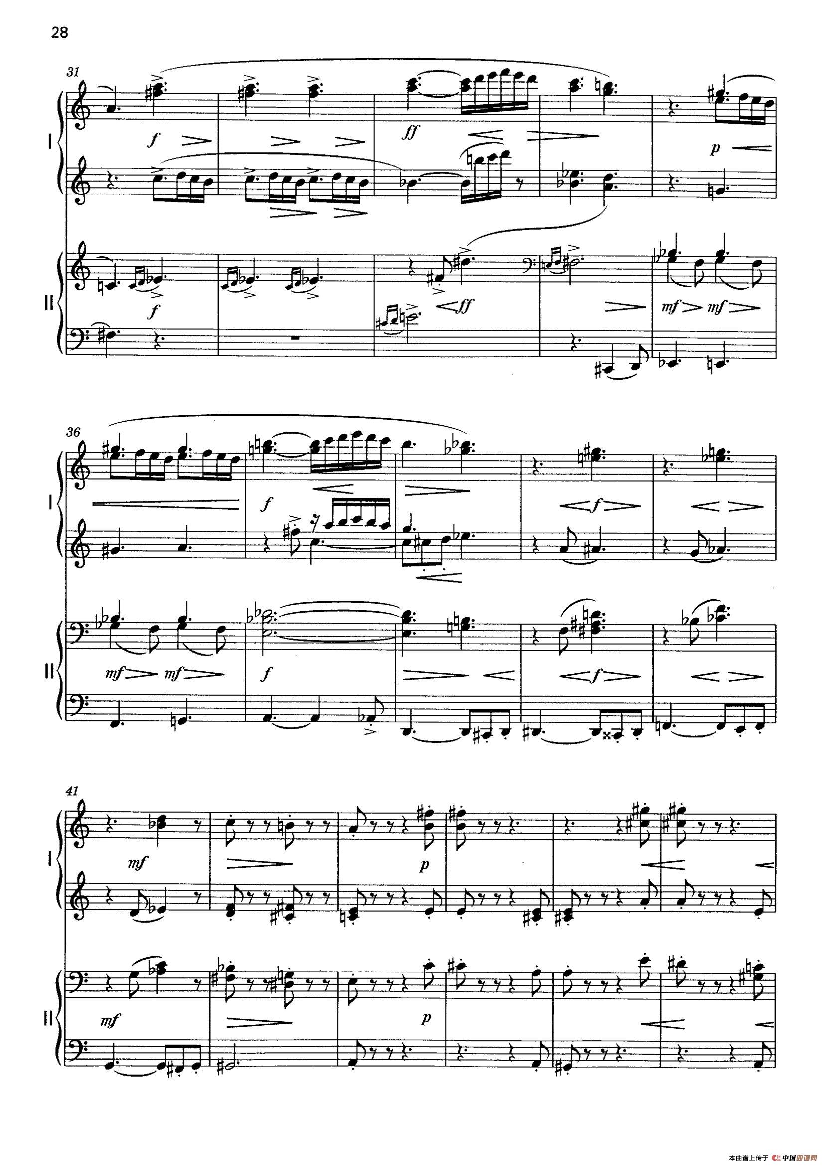 Vier Bagatellen Op.70(4首小品·Ⅳ·四手联弹)(1)_原文件名:028.jpg