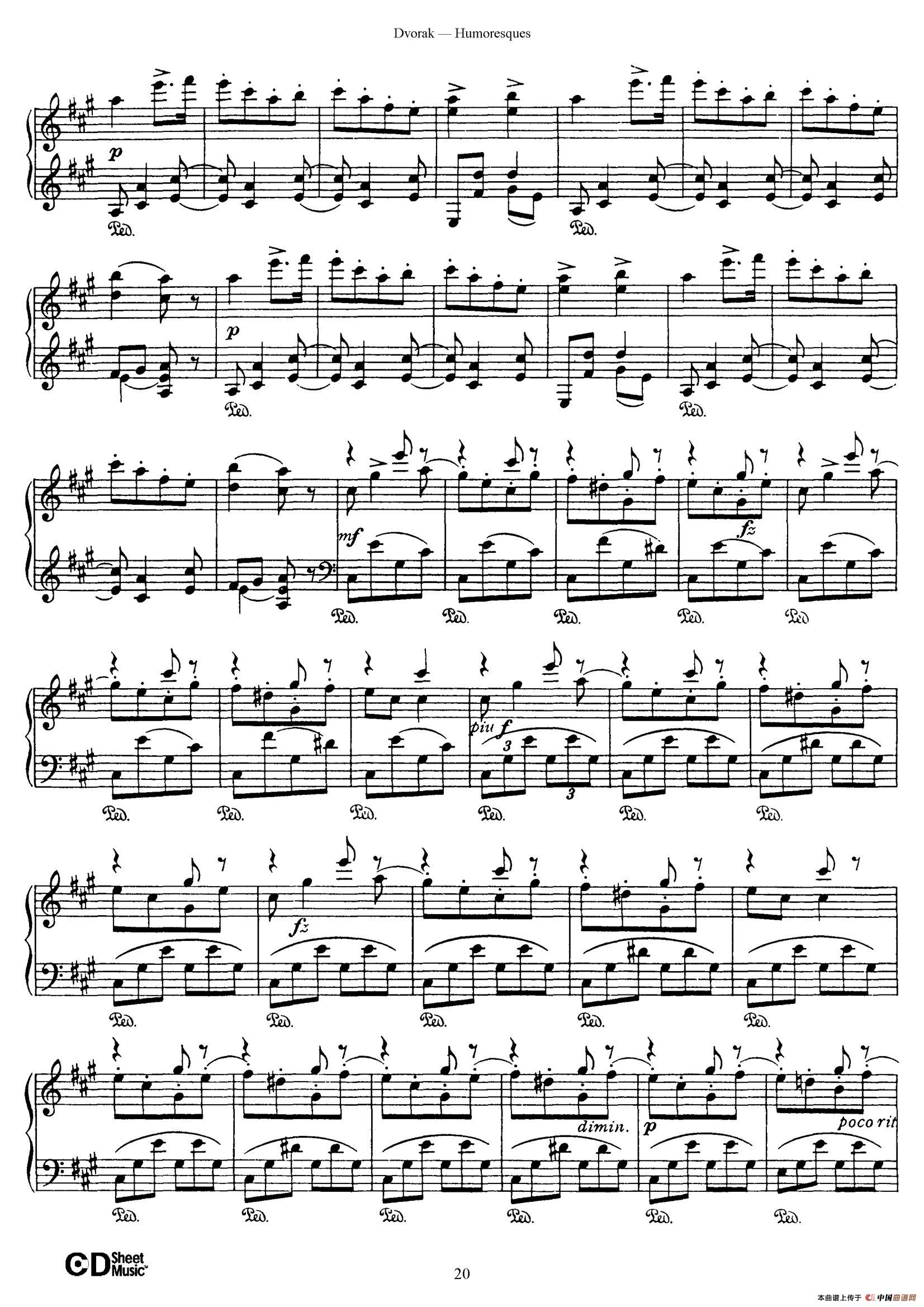 8 Humoresques Op.101(8首幽默曲·5)(1)_原文件名:020.jpg