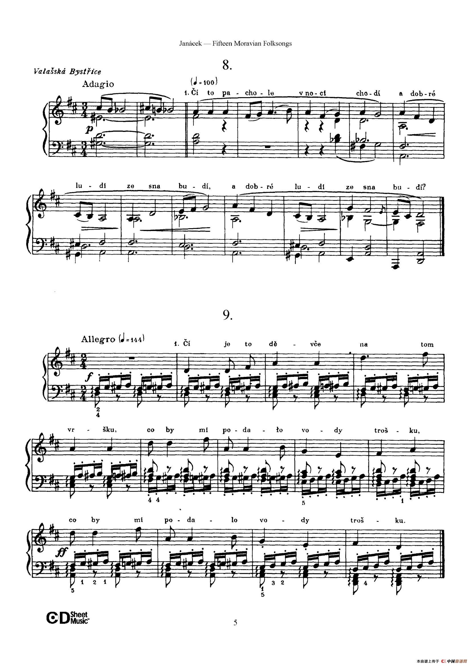 Moravian Folksong(15首摩拉维亚民歌集)(1)_原文件名:005.jpg