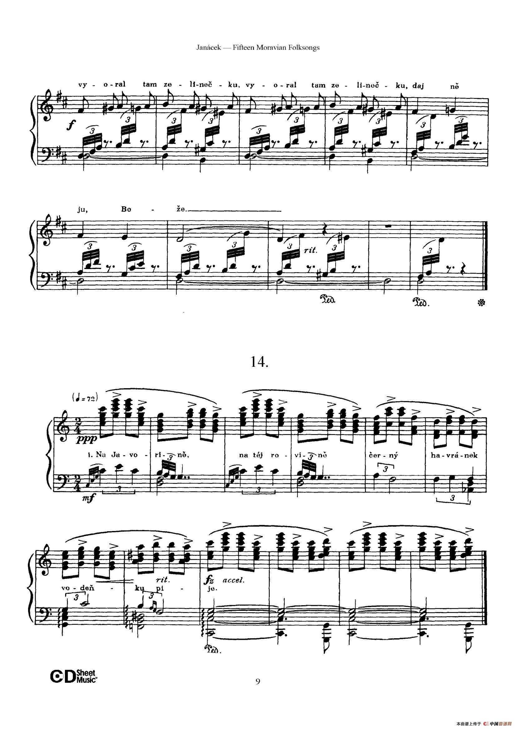 Moravian Folksong(15首摩拉维亚民歌集)(1)_原文件名:009.jpg