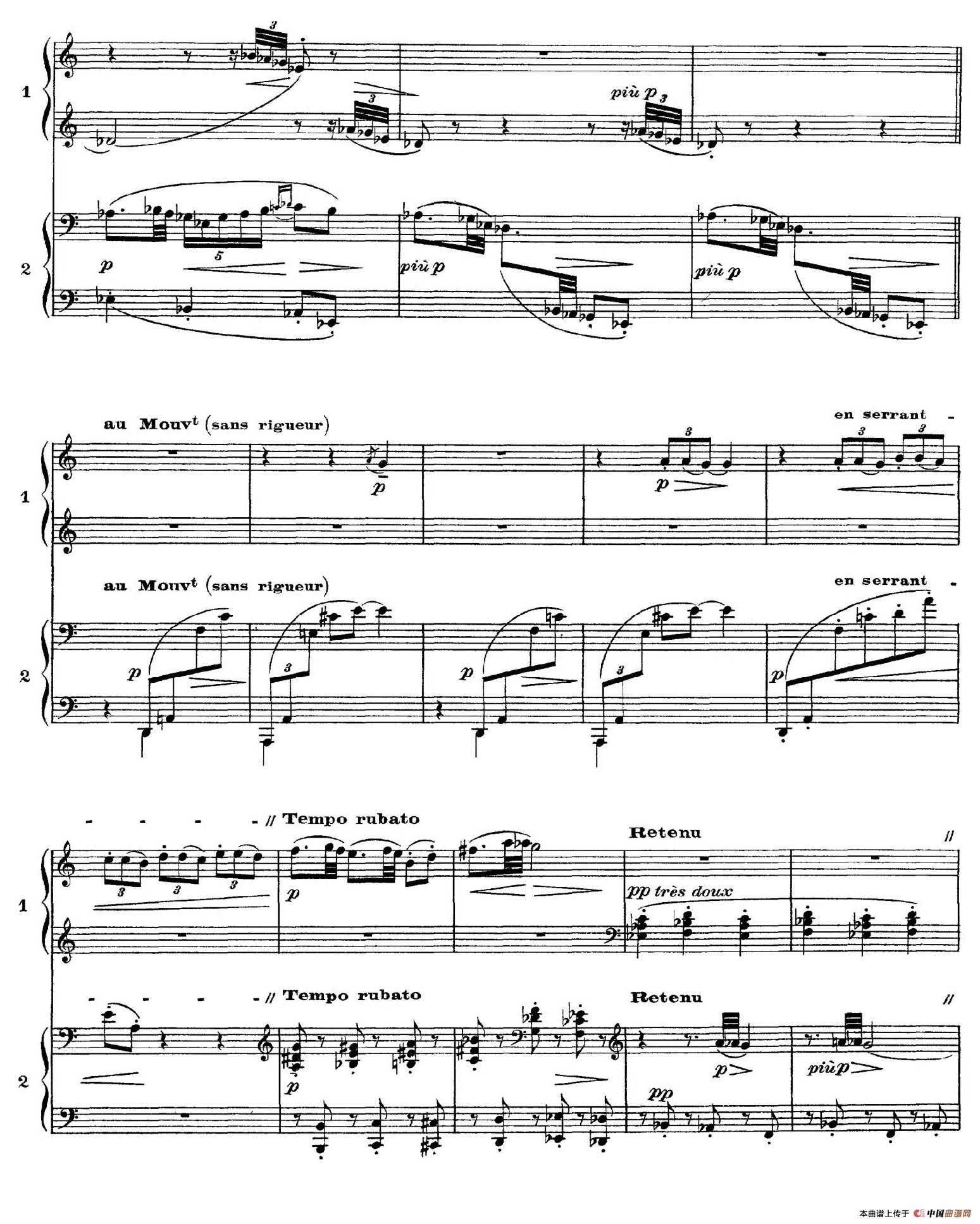 Six Epigraphes Antiques(6首古代墓志铭·四手联弹·Ⅳ)(1)_原文件名:018.jpg