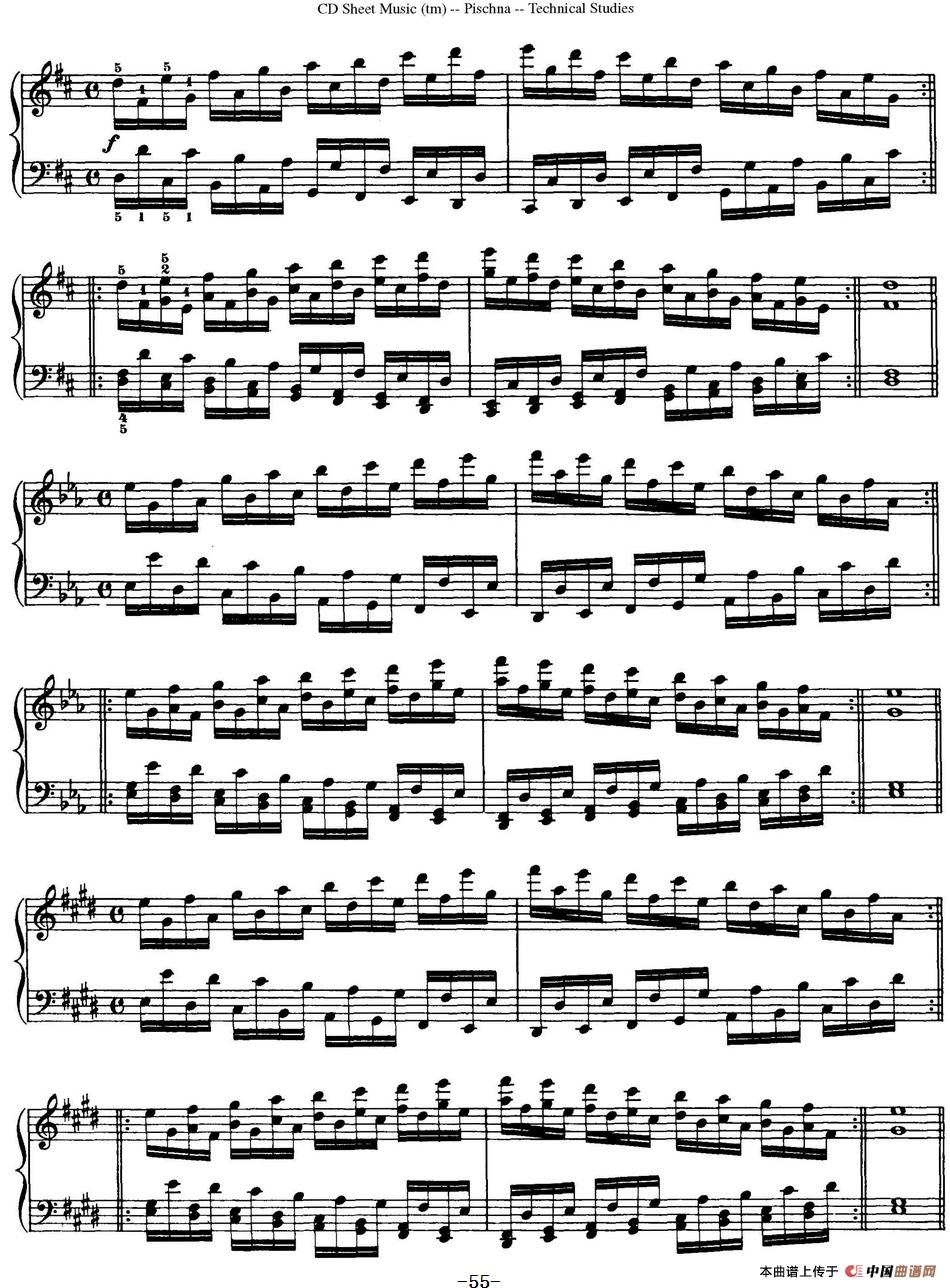 Technical Studies 60 Progressive Exercises (60首钢琴循序渐进练习曲 P51——60)(1)_原文件名:Technical Studies 60 Progressive Exercises60首钢琴循序渐进练习曲_页面_55.jpg