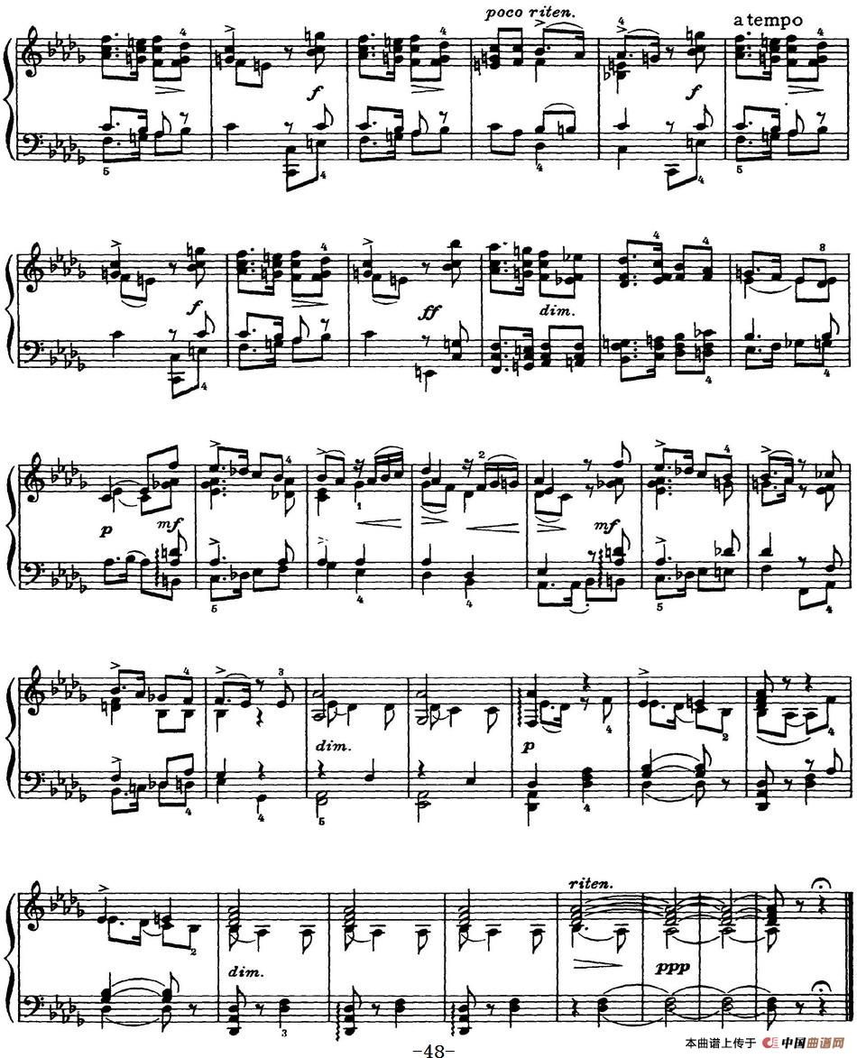 柴可夫斯基18首钢琴小品Op.72(9.Un poco di Schumann)(1)_原文件名:Tchaikovsky - 18 Pieces Op.72_页面_048.jpg