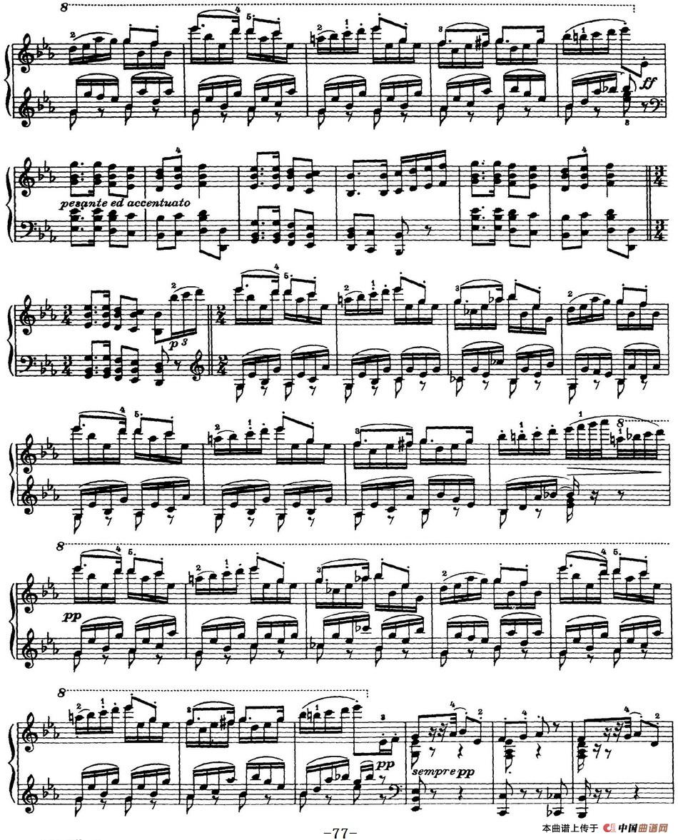 柴可夫斯基18首钢琴小品Op.72(13.Echo rustique)(1)_原文件名:Tchaikovsky - 18 Pieces Op.72_页面_077.jpg