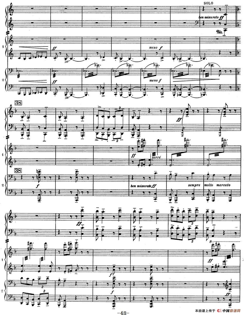 Nights in the Gardens of Spain 西班牙花园之夜 双钢琴版(Ⅲ-En los jardines de la Sierra de Cordoba)(1)_原文件名:Falla - Nuit dans les Jardins d Espagne - 2 Pianos 双钢琴版(伴奏钢琴为四手联弹)_页面_48.jpg