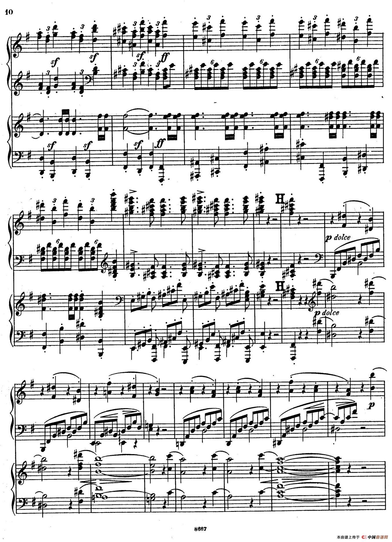 Symphony No.4 in e Minor Op.98(e小调第四交响曲·双钢琴)(1)_原文件名:010.jpg