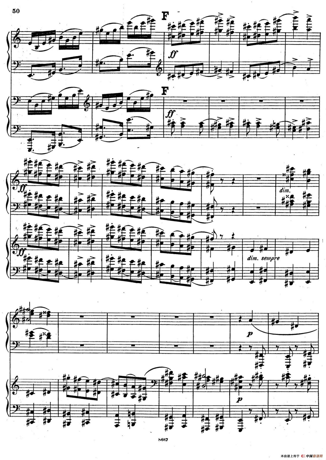 Symphony No.4 in e Minor Op.98(e小调第四交响曲·双钢琴)(1)_原文件名:050.jpg
