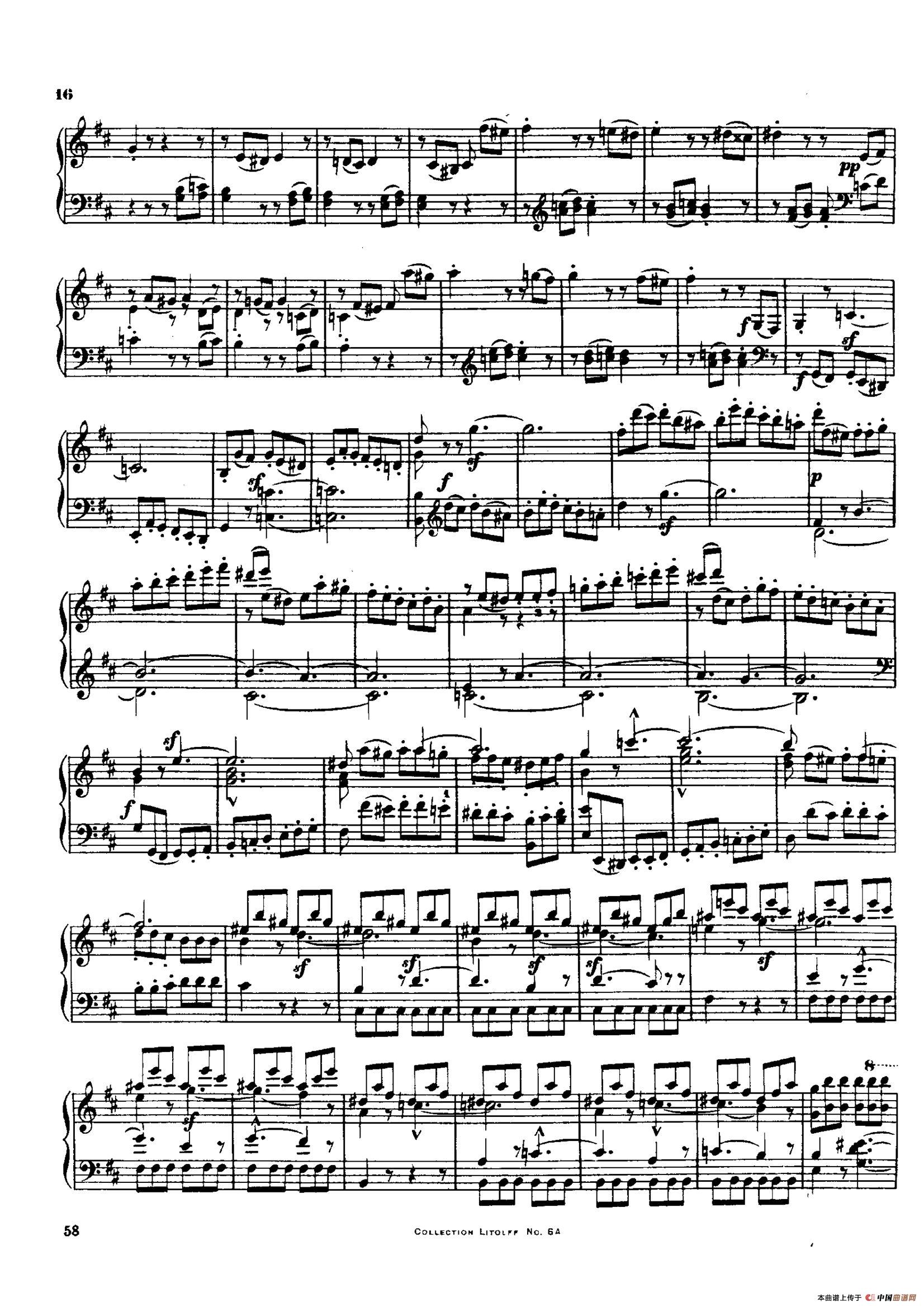 String Quartet No.3 in D Major Op.18-3(D大调第三弦乐四重奏·钢琴独奏版)(1)_原文件名:015.jpg