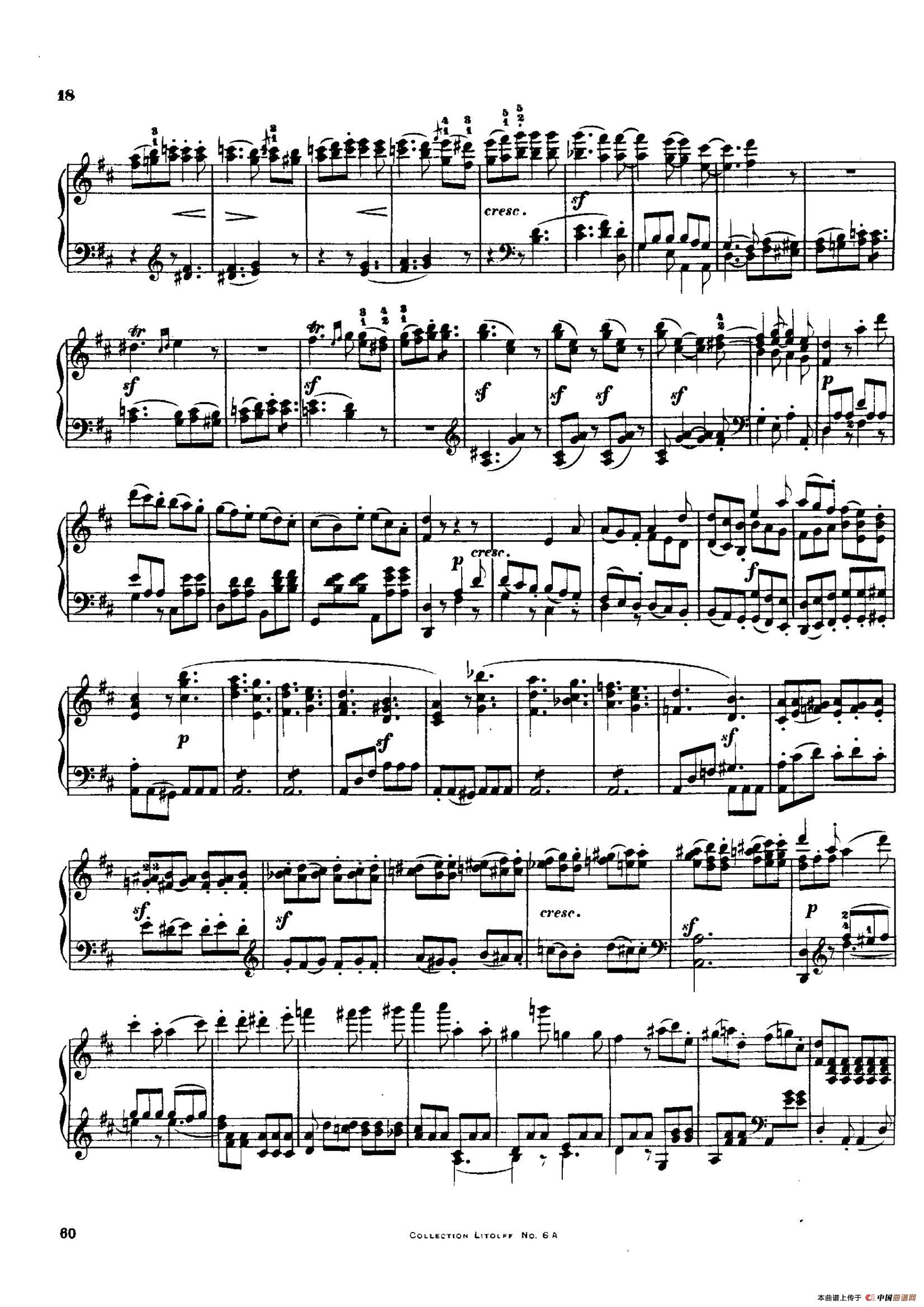 String Quartet No.3 in D Major Op.18-3(D大调第三弦乐四重奏·钢琴独奏版)(1)_原文件名:017.jpg