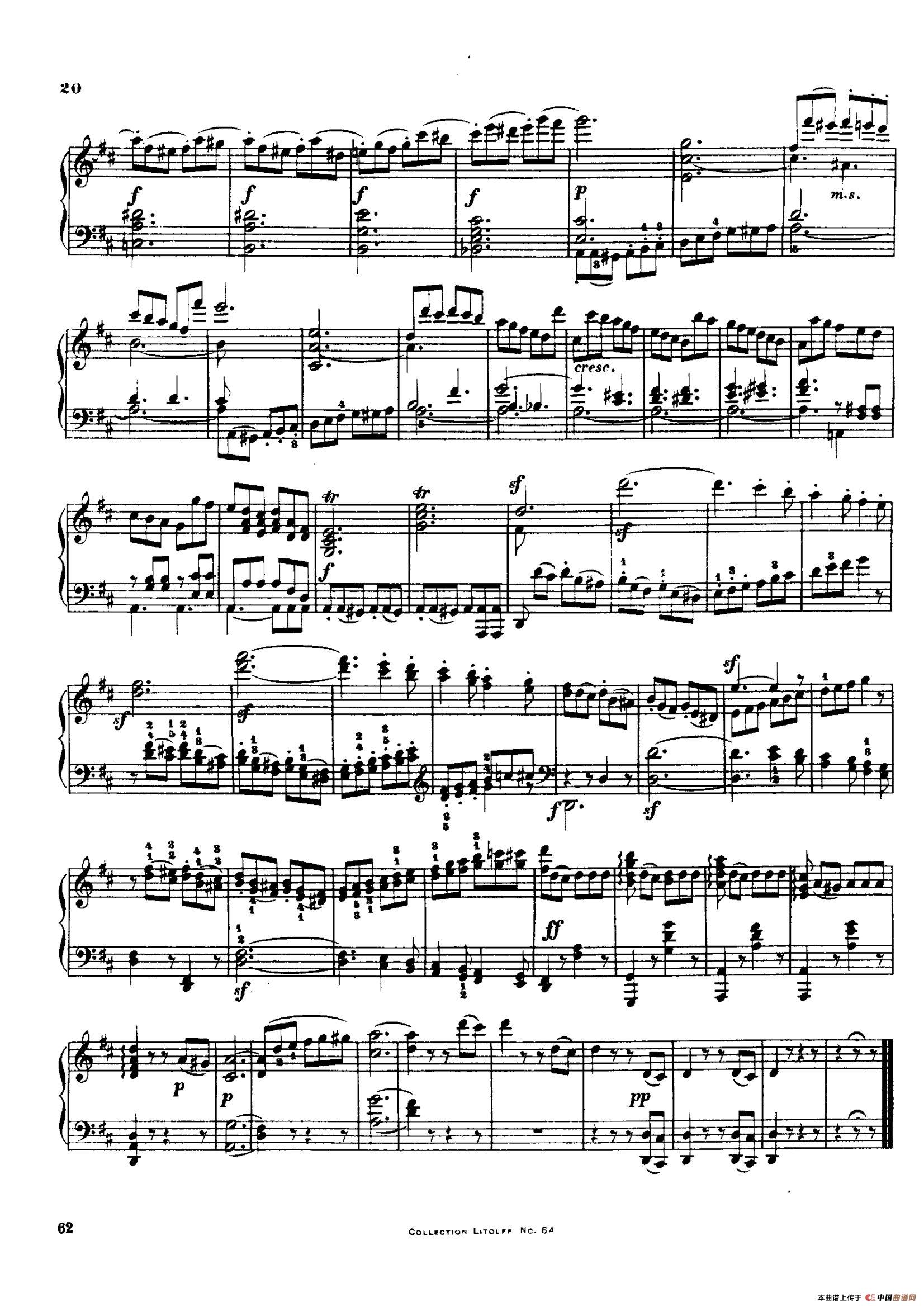 String Quartet No.3 in D Major Op.18-3(D大调第三弦乐四重奏·钢琴独奏版)(1)_原文件名:019.jpg